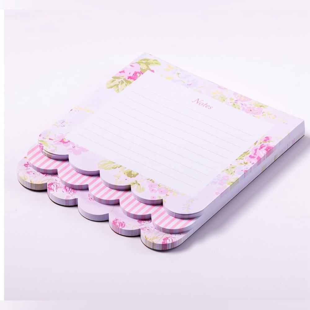 New Laura Ashley 3 Pack Scalloped Layered Note Pads - Picture 9 of 16